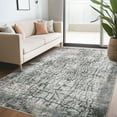 thumbnail image 1 of Garvee Modern Abstract Area rug, 10'x13' Washable Rug Non Slip Soft Rug Carpet Stain Resistant Low Pile Distressed Rug for Living Room Bedroom Dining Room, Gray, 1 of 8