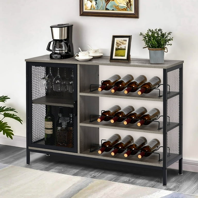 Garvee Bar Cabinet for Liquor and Glasses, Coffee Bar Cabinet