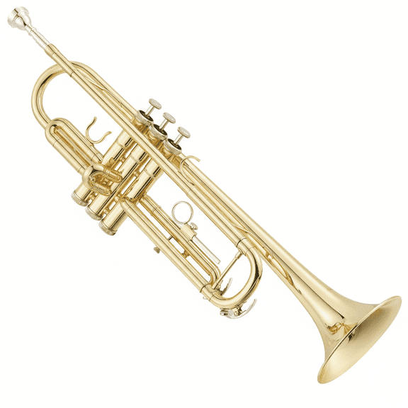Garvee Bb Trumpet Lacquer Brass Complete Set for Beginners, Gold
