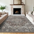 thumbnail image 1 of Garvee Boho Area Rug, 5'x7' Vintage Rug Bohemian Washable Rug Non-Slip Low Pile Carpet for Living Room Bedroom Dining Room,Red, 1 of 9