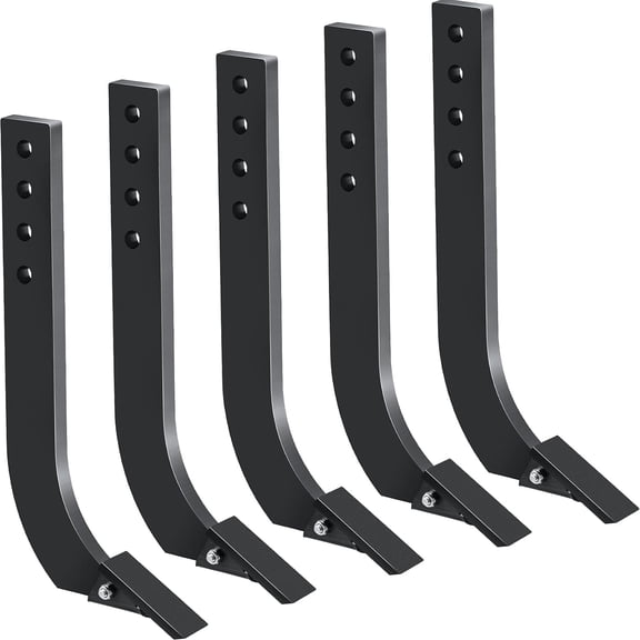 Garvee Box Blade Shank Replacement for Tractor，18" Adjustable 4-Hole w/ Scarifier Teeth - Digging/Plowing Part (5pc)