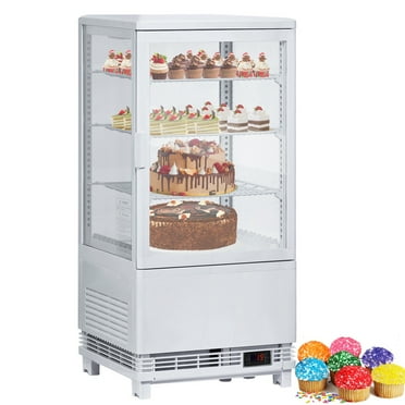 Garvee Commercial Countertop Bakery Display Refrigerator Cooler with LED Lighting, 2.8 Cu. Ft