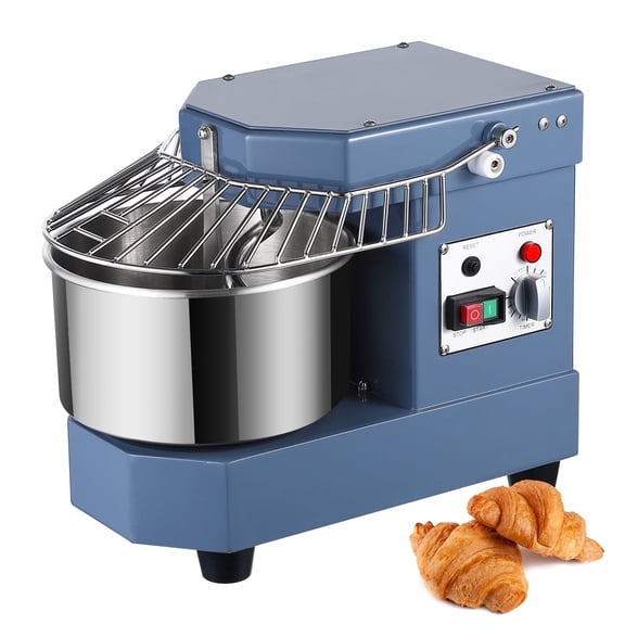 Garvee Commercial Dough Mixer 8 qt Capacity Stand Mixer Attachments 450W Dual Rotating Dough Kneading Machine, Metal Multicolor, 110V