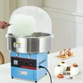 thumbnail image 1 of Garvee Commercial Electric Cotton Candy Machine with Cover,Stainless Steel Bowl,Sugar Scoop for Home,Kids Birthday,Family Party,Blue, 1 of 6