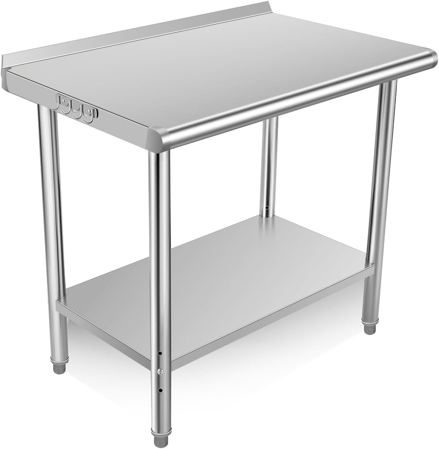 Garvee Commercial Worktable, 36x24x35" Food Prep Table with Backsplash ...