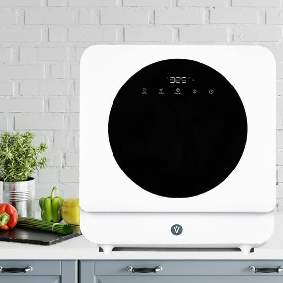 Garvee Counter Top Dishwasher, Portable Dishwasher with LED Display & Touch Control for Home, Apartments, White