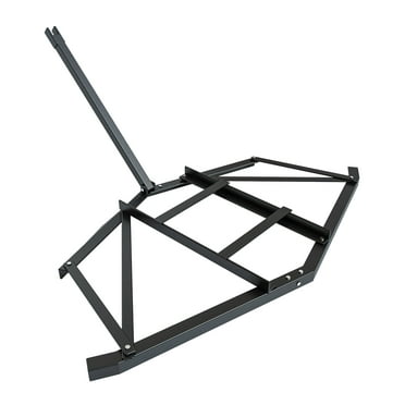 Garvee Driveway Drag 72" Width, Tow Behind Drag Harrow, 3.75mm Thick Angle, Heavy Duty Steel Gravel Grader with 2 Adjustable Bars for ATV, UTV, Garden Lawn Tractors, Utility Tractors