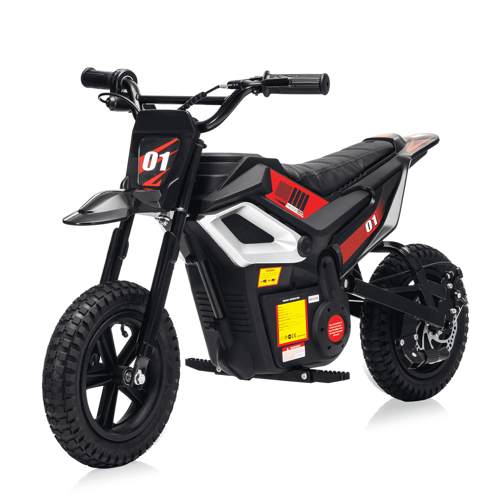 Garvee Electric Dirt Bike for Teens,350W Electric Motorcycle with 24V Battery,14MPH Top Speed,Black