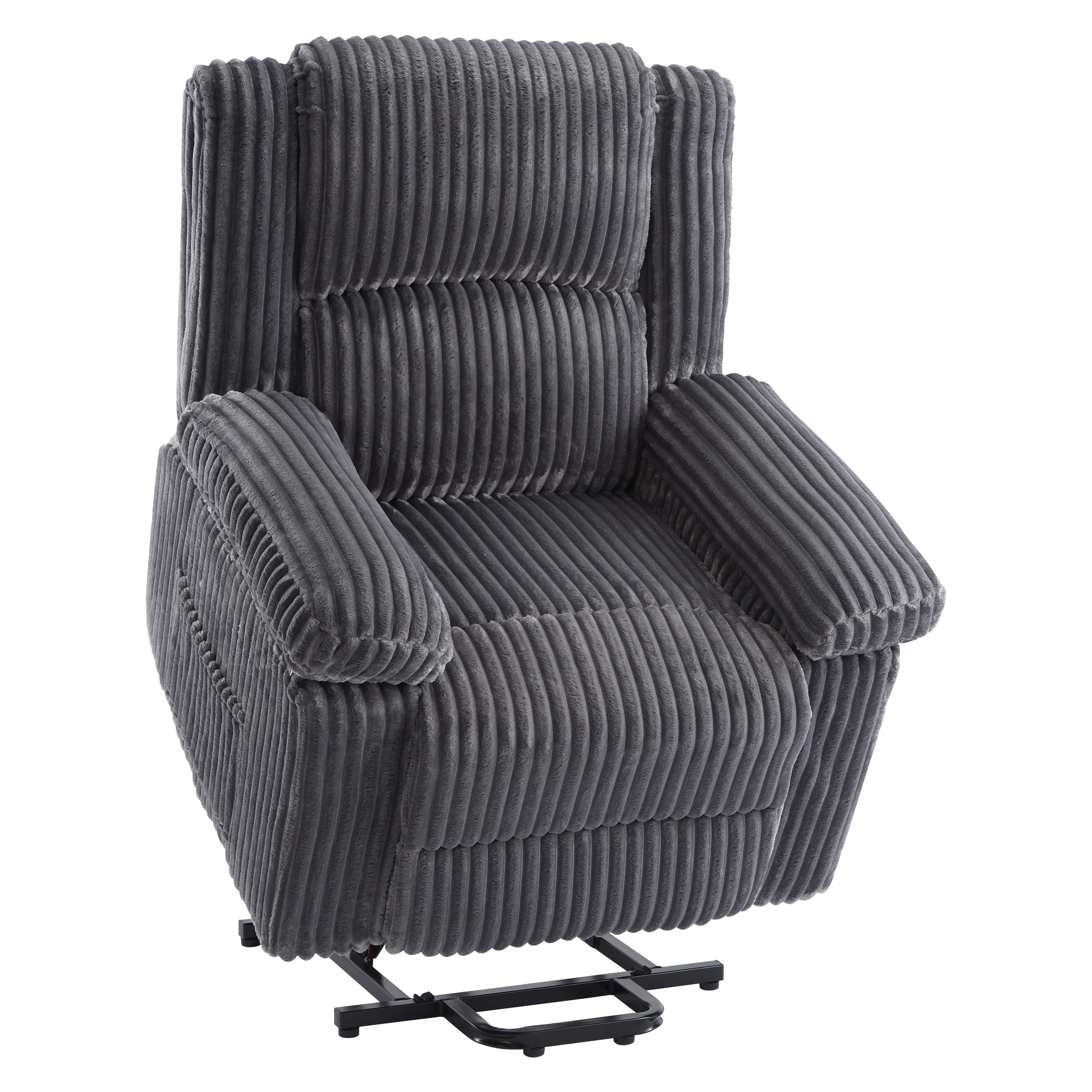 Garvee Electric Power Lift Recliner Chair Sofa with Massage and Heat,4 Positions,Side Pockets,Dark Gray