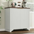 thumbnail image 1 of Garvee Fluted Buffet Sideboard Cabinet with Adjustable Shelves, Coffee Bar Cabinet, Multi-Purpose Storage Cupboard for Kitchen, Living Room, Hallway, 1 of 8