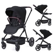Garvee Foldable Baby Stroller Black