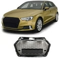 thumbnail image 1 of Garvee Front Bumper Grille Replacement, Front Center Bumper Grille, Honeycomb Grill Cover Compatible for A3 RS3 2016-2018 Models 8V3853651AA, 8V3853651AE, 8V3853651AC, 1 of 7