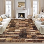 Garvee Geometric Area Rug 5x7 Modern Washable Rug for Living Room, Non-Slip Stain Resistant Indoor Carpet for Bedroom Di