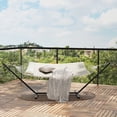 thumbnail image 1 of Garvee Heavy Duty 2 Person Hammock with Stand 450lb Capacity Includes Pad & Pillow for Backyard Patio, 1 of 10
