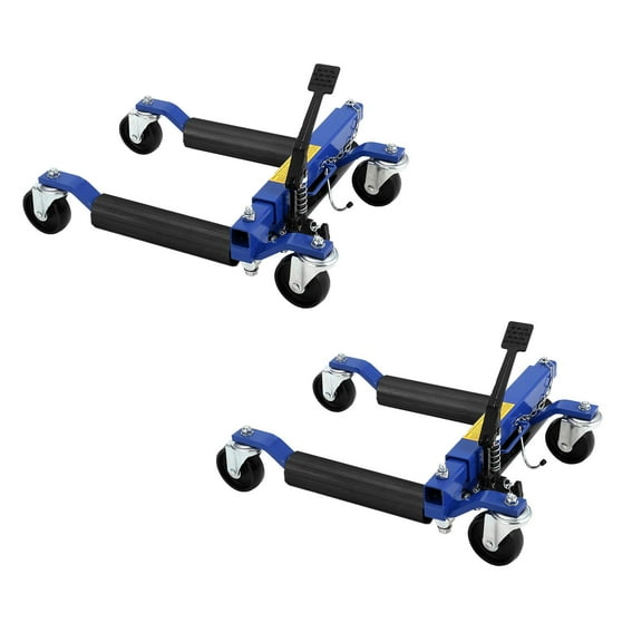 Garvee Heavy Duty 3000LB Wheel Dolly Jack Set, Hydraulic, 360° Swivel, 12” Tire Compatible, 2 Pack for Truck, Car, RV, Garage Vehicle Positioning