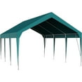 thumbnail image 1 of Garvee Heavy Duty Car Canopy, Outdoor Waterproof, Portable Garage UV Resistant Green-13ftx20ft, 1 of 5