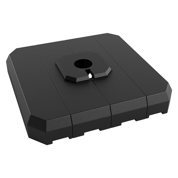 Garvee Heavy Duty Patio Umbrella Base Weight Set – 4 Pieces, 330 lb Water/Sand Fillable, For 10-15FT Cantilever Offset Outdoor Umbrellas – Strong Black HDPE – Black HDPE Variant