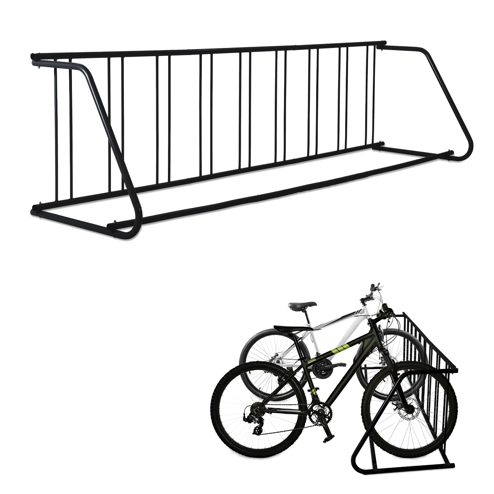 Garvee Heavy-Duty Single-Sided Floor Bike Rack – Freestanding 9-Bike ...