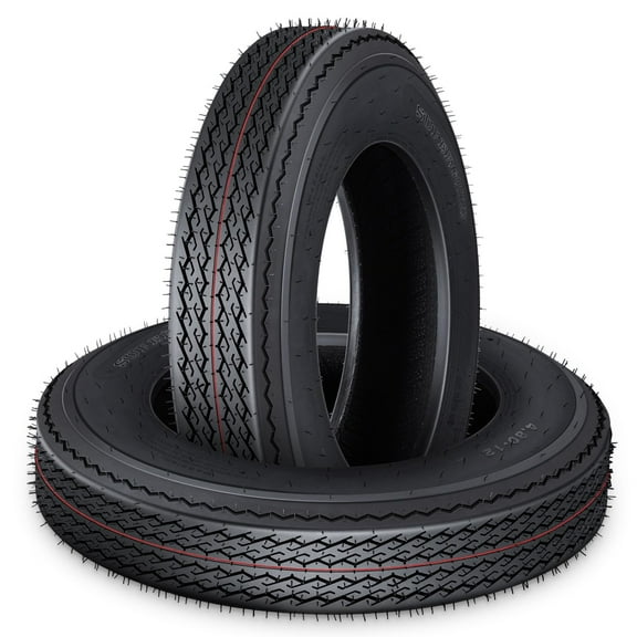 Garvee Heavy Duty TRUE Highway Trailer Tires 4.80-12 6 Ply Load Range G Speed Rating K, 2 Pcs