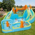 thumbnail image 1 of Memoryfield Inflatable Bounce House for Kids 3-8, 15.9x14 FT Wet Dry Water Slide Bounce Castle with 550W Blower, Indoor Outdoor Jumping House for Backyard Party, 1 of 9