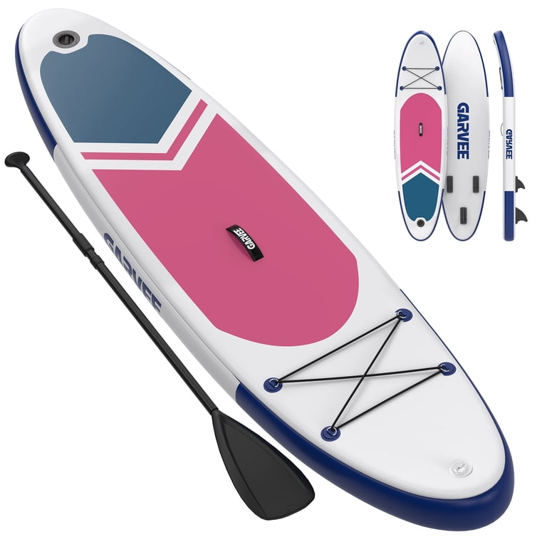 Garvee Inflatable Stand-up Paddle Board, 10.6' x 32'' x 6'', with