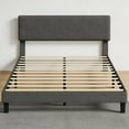 thumbnail image 1 of Garvee King Size Platform Bed Frame with Upholstered Headboard, King Size Bed Frame with Wooden Slat Support for Home Office, Easy Assembly Platform Bed, No Box Spring Needed & Noise Free, Gray, 1 of 7