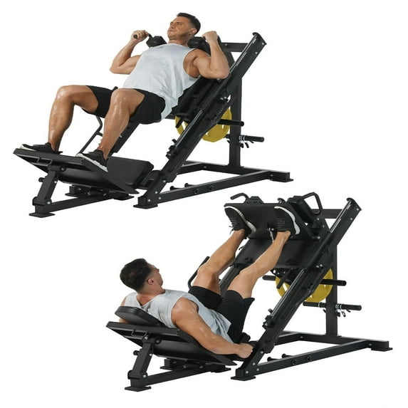 Garvee Leg Press Hack Squat Machine, 1400 Lb Capacity, 2-in-1 Design