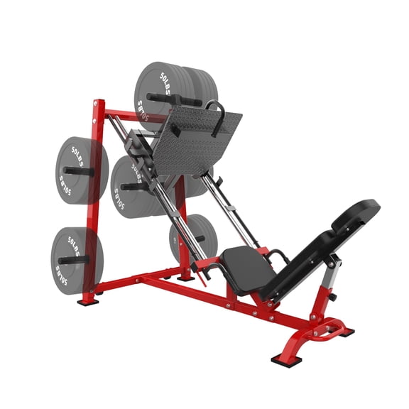 Garvee Leg Press Machine with Calf Block, Adjustable Leg Press Machines for Home Gym, Squat Machine with Barbell Plate Storages, Heavy Duty Workout Equipment for Full Lower Body Workout