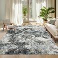 thumbnail image 1 of Garvee Modern Abstract Area Rugs for Living Room, 5'x7' Soft Washable Rugs Print Pattern Non Slip Floor Carpet, Low Pile Indoor Rug for Bedroom Dining Room, Gray, 1 of 9