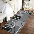 thumbnail image 1 of Garvee Modern Geometric Area Rugs 2'x10' Hallway Rugs, Abstract Washable Rug Non-Slip Soft Indoor Throw Carpet Stain Resistant Rug for Bedroom Kitchen Laundry Bathroom, Gray, 1 of 8