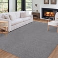 thumbnail image 1 of Garvee Modern Solid Area Rug, 8'x10' Washable Non Slip Backing Rug Low Pile Stain Resistant Indoor Floor Carpet for Living Room Bedroom, Gray, 1 of 9