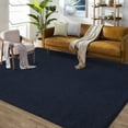 thumbnail image 1 of Garvee Modern Solid Area Rug, 9'x12' Washable Non Slip Backing Rug Low Pile Stain Resistant Indoor Floor Carpet for Living Room Bedroom, Navy, 1 of 9