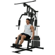 Garvee Multifunctional Home Gym Station with 100LBS Weight Stack, Full Body Strength Training