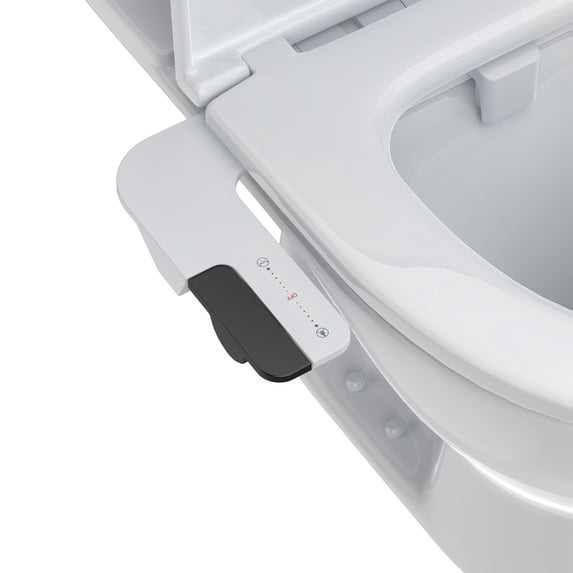 Garvee Non-Electric Bidet Attachment with Self-Cleaning Dual Nozzles & Brass Inlet Adjustable Pressure Easy Install Toilet Bidet for Rear & Feminine Wash