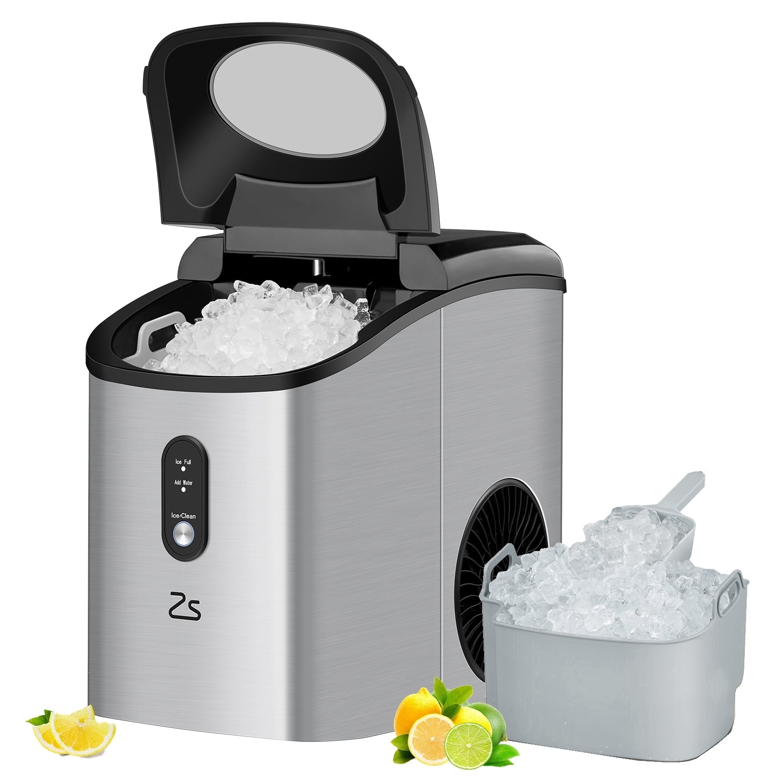 GARVEE Countertop Ice Maker, 33 Lbs/24H, Crushed Chewable Ice ...