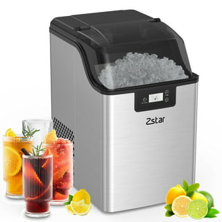 Nugget Ice Maker Machine, Quietest Heavy-Duty Countertop Ice Machine, 30  lbs of Ice per Day, Compact Portable Ice Cube Maker, 3