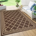 thumbnail image 1 of Garvee Outdoor Rug 10x20ft Waterproof for Patios, Reversible Plastic Straw Rug Camping Carpet Mats for RV, Picnic, Backyard, Deck, Balcony, Beach, Brown, 1 of 6