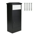 thumbnail image 1 of Garvee Package Delivery Boxes,20.5" x 13.8" x 44.1", Large Package Delivery Drop Box with Code Lock & Mounting Hardware,Waterproof,Black, 1 of 6