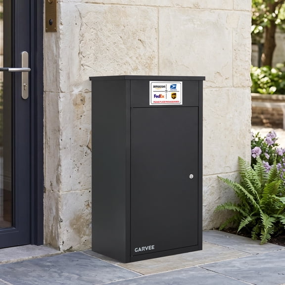 Garvee Package Delivery Boxes for Outside Flip-Top Mailbox with Lock for Outrood, Curbside