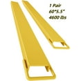 thumbnail image 1 of Garvee Pallet Fork Extensions, 5.5 ×60" Forklift Extensions, 4600LBS Lifting Capacity,Heavy Duty Steel Pallet Forklift Extensions, 1 Pair for Forklift Lift Truck Forklift Loaders,Yellow, 1 of 8