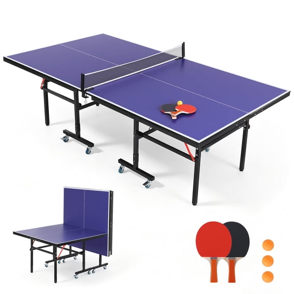 Garvee Ping Pong Table, 15mm Thick Tabletop Professional Table, Easy Assembly, Indoor & Outdoor