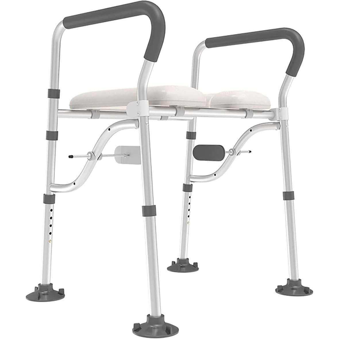 Garvee Raised Toilet Seat for Elderly, Height Adjustable Toilet Safety Chair for Handicapped, Supports Up to 300lbs