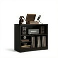 thumbnail image 1 of Garvee Record Player Stand, with Vinyl Storage Cabinet, 31.5 x 13.8 x 27.5", Black, 1 of 8