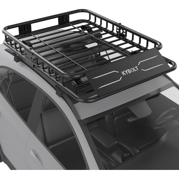 Garvee Roof Rack Cargo Basket in Spider, 200 lbs Capacity, 49"x 36"x 5" Heavy Duty Extension Rooftop Luggage & Camping Gear Storage with U-bolts for Car, Truck or SUV Transport