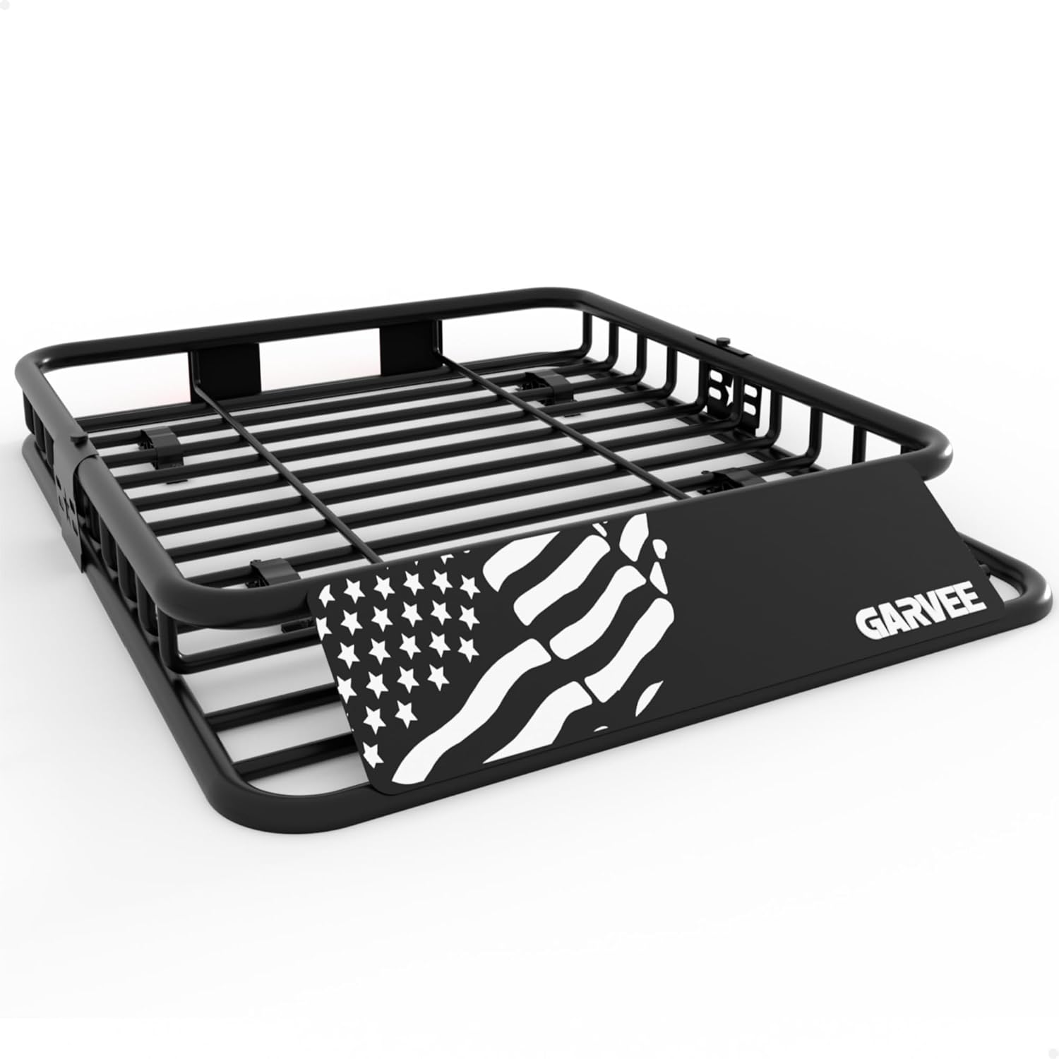 Garvee Roof Rack Carrier Basket 64" x 39" x 6", with Extension Luggage Holder, Black