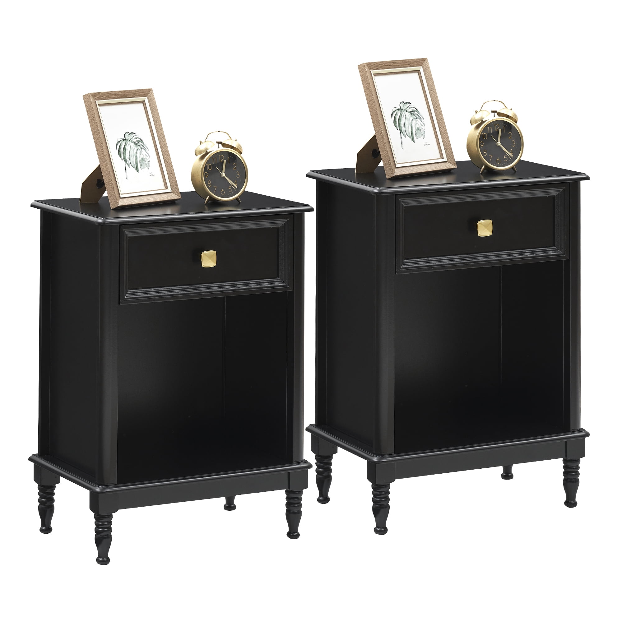 Garvee Set of 2 Nightstands, Bedside Table End Table for Bedroom Office ...