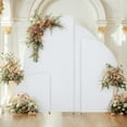 thumbnail image 1 of Garvee Set Of 4 Wedding Arch Cover, Spandex Fitted 2-Sided Backdrop Covers for Arch Stand, Half Moon Shape Arch Backdrop Stands Cover Bridal Shower Decor, 1 of 9
