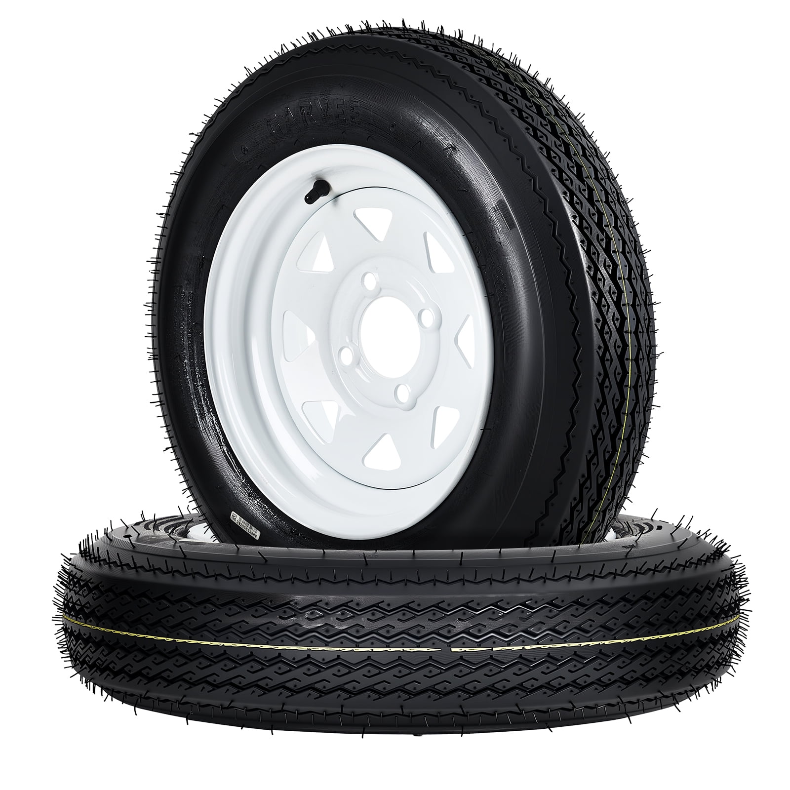 GARVEE, Trailer Tires and Rims, 4.80-12, Load Range C 6PR Set of 2 ...