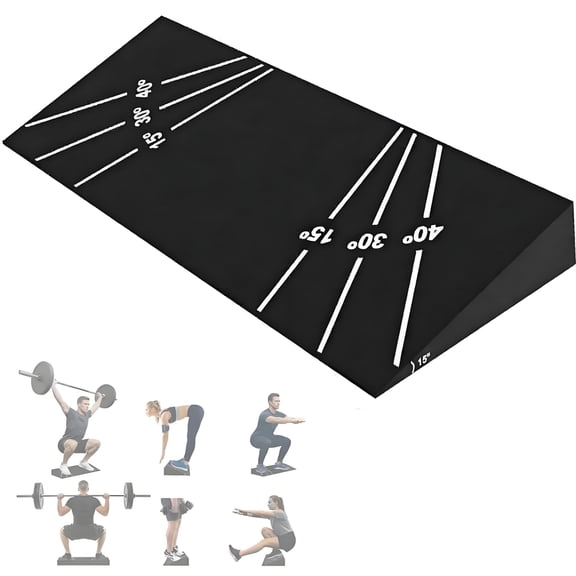 GARVEE Squat Wedges Block,1000lb Capacity Fitness Foot Heel Wedges Blocks Exercise Calf Stretching Slant Board Weightlifting Squat Ramp