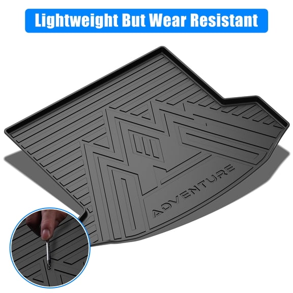 Garvee Trunk Mat Compatible with Chevrolet 2024, All Weather Cargo Liner Trunk Liners, Non-Slip Odorless TPE Car Rear Truck Mat for 2024 Accessories, Black